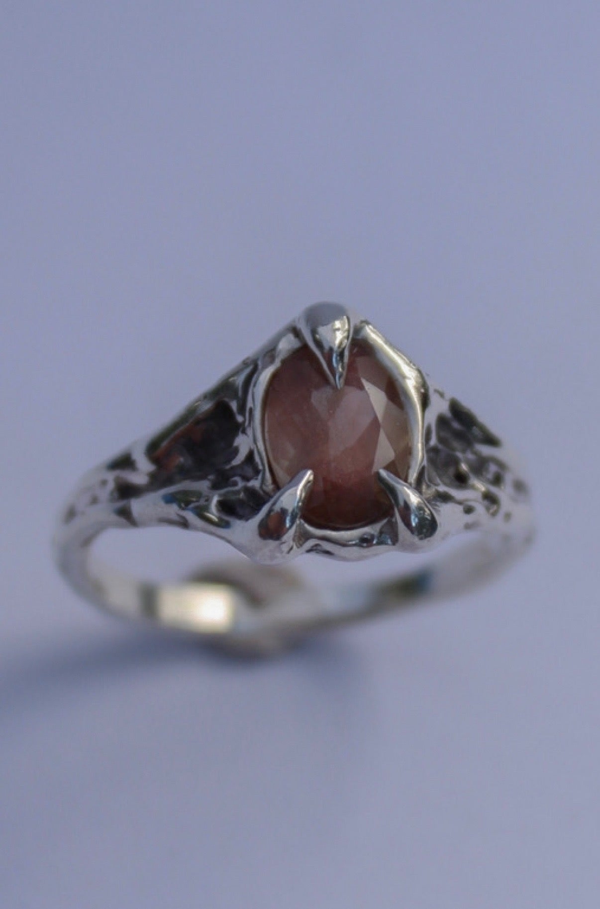 Rose Oregon sunstone Ring