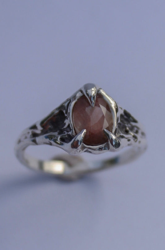 Rose Oregon sunstone Ring