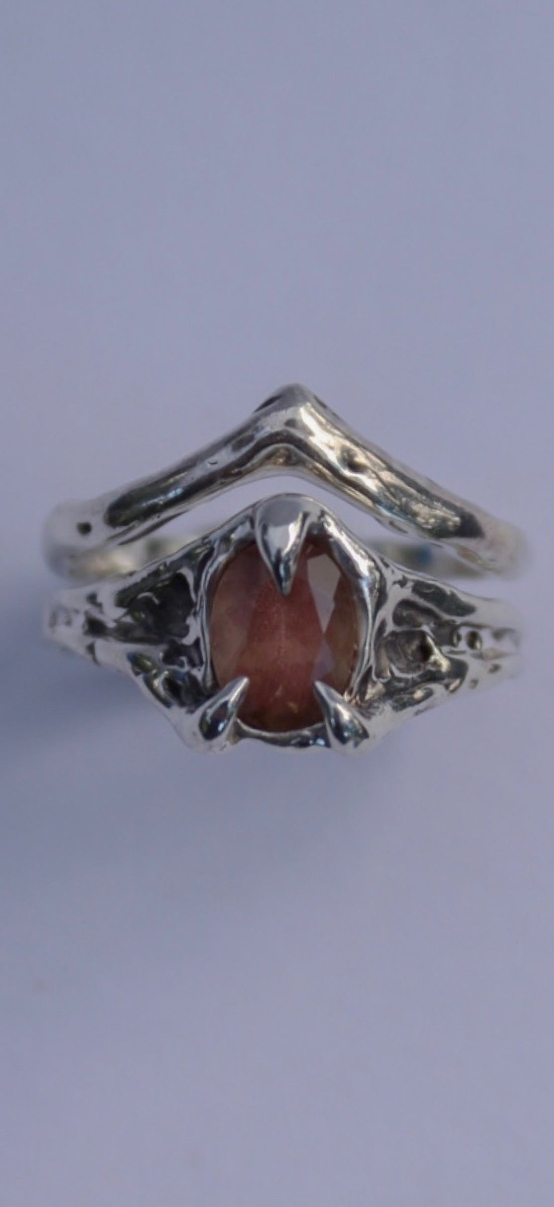 Rose Oregon sunstone Ring